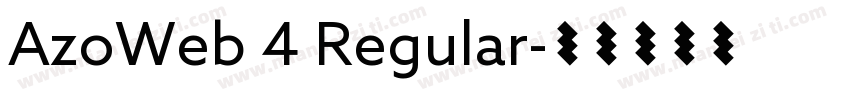 AzoWeb 4 Regular字体转换